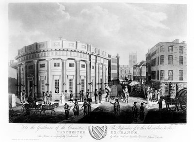 The Manchester Exchange, 1810 by Francis James Sarjent